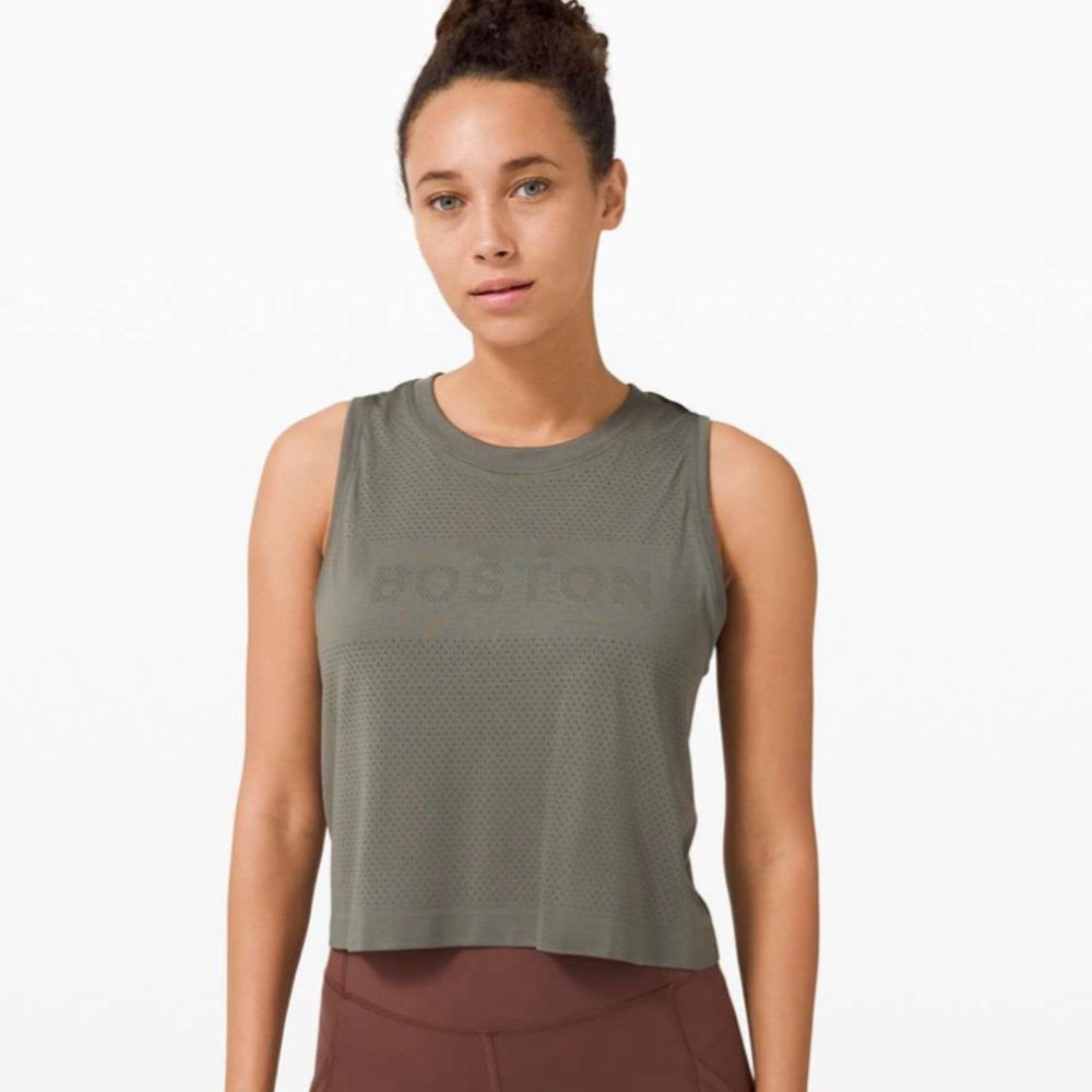 Lululemon Swiftly Breathe Crop Tank